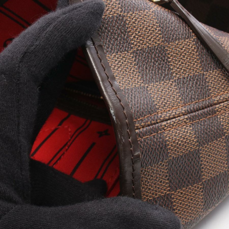 路易威登 Neverfull MM 手提單肩包 N51105 Damier 皮革 Ebene 二手 LV-12
