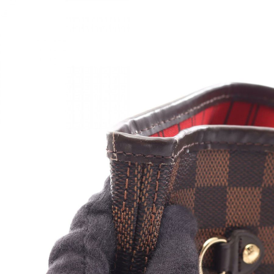 路易威登 Neverfull MM 肩背手提包 N51105 Damier 帆布 Ebene 二手 LV-6