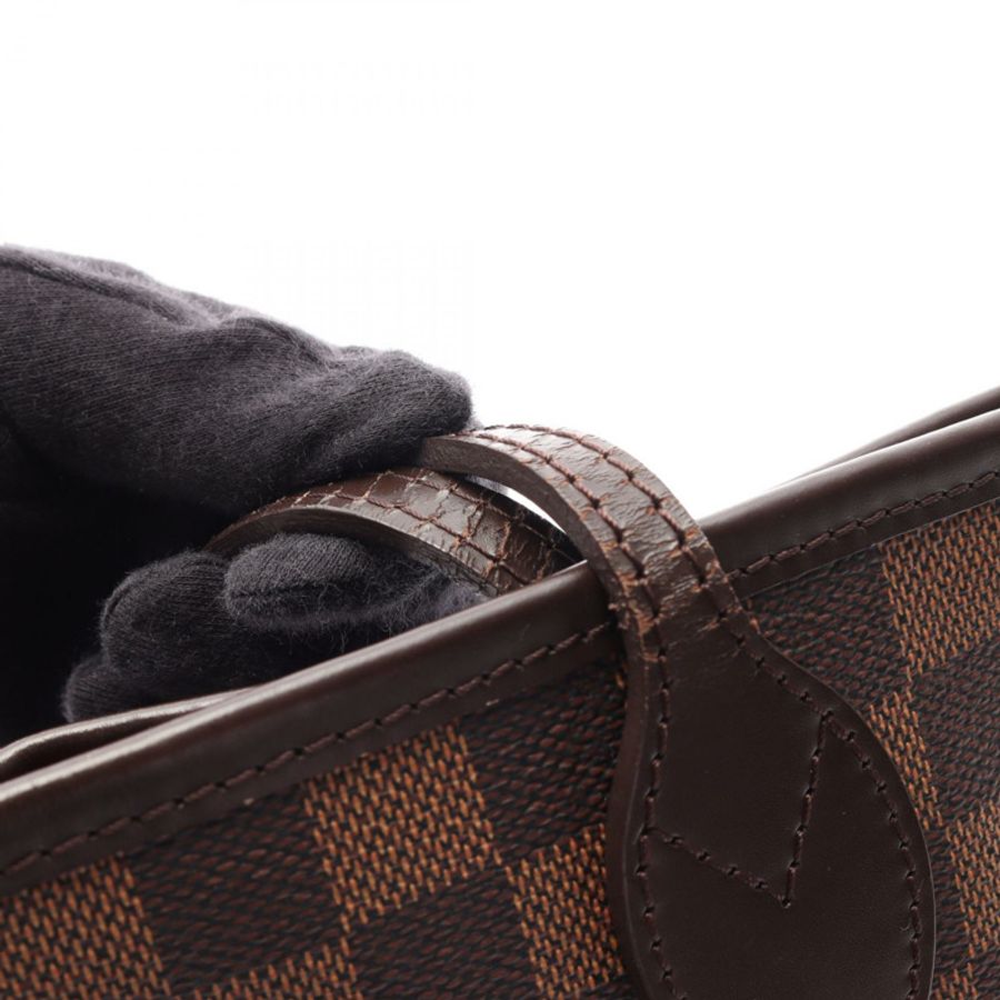 路易威登 Neverfull MM 肩背手提包 N51105 Damier 帆布 Ebene 二手 LV-14