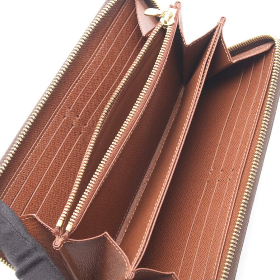 路易威登 Zippy 長版皮夾 M42616 Monogram 帆布 棕色 二手-2