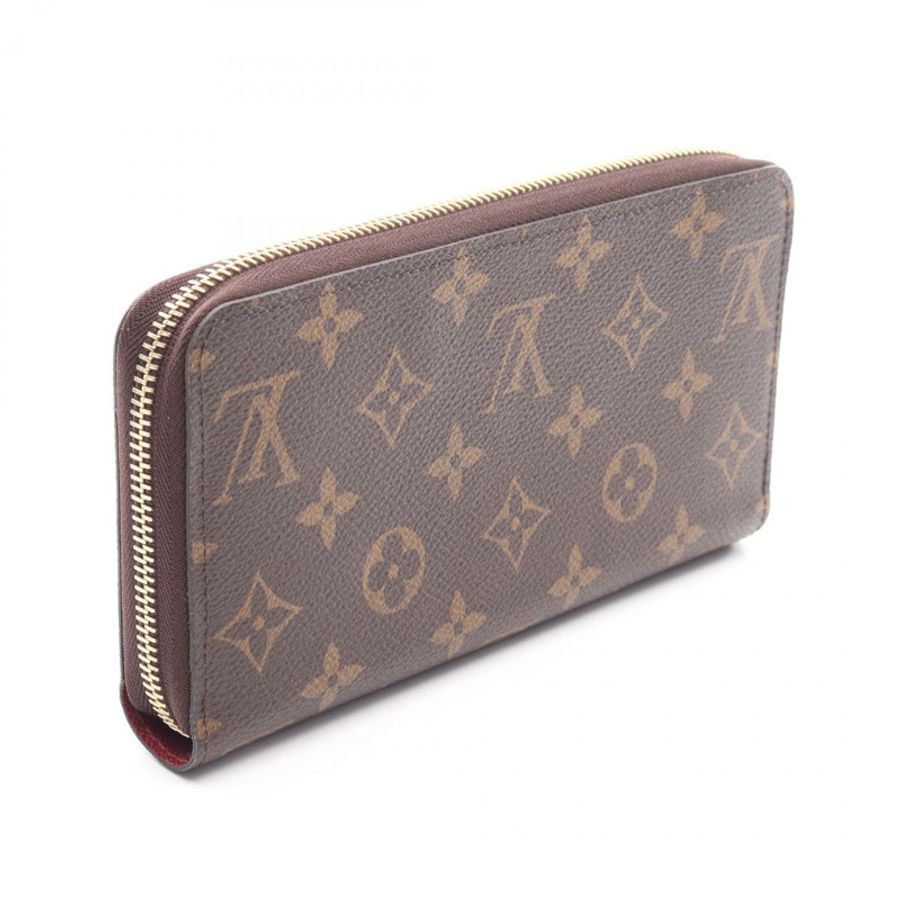 路易威登 Zippy 長版皮夾 M41895 Monogram 棕色/紫紅色二手-1