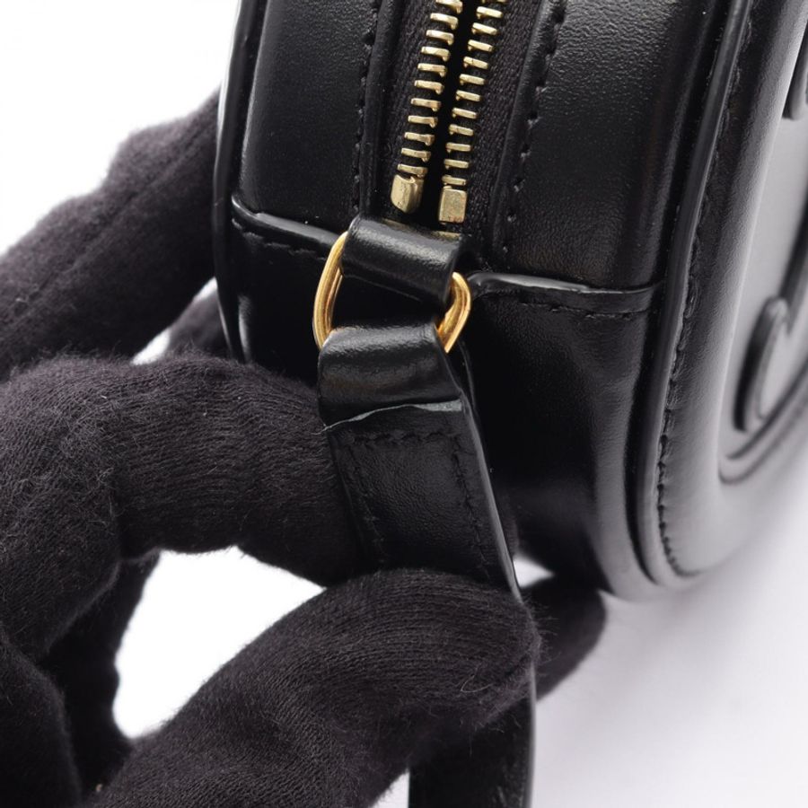 CELINE Triomphe 橢圓形手提包 Cuir 單肩斜背包 10I703DPQ 皮革 BK 二手-10