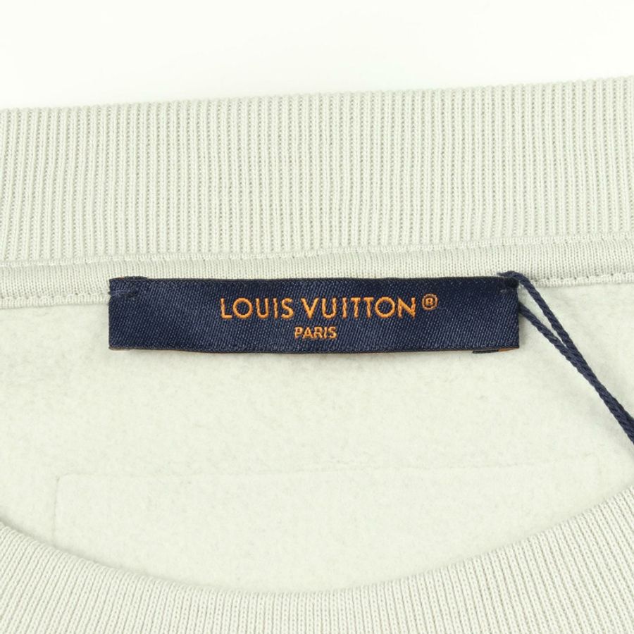 路易威登 (LOUIS VUITTON) 刺繡圓領衛衣,純棉材質,綠色,男士 LV L 碼-2