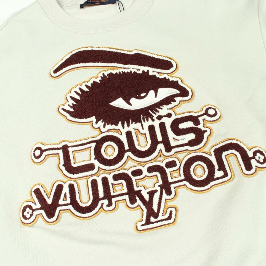 路易威登 (LOUIS VUITTON) 刺繡圓領衛衣,純棉材質,綠色,男士 LV L 碼-5