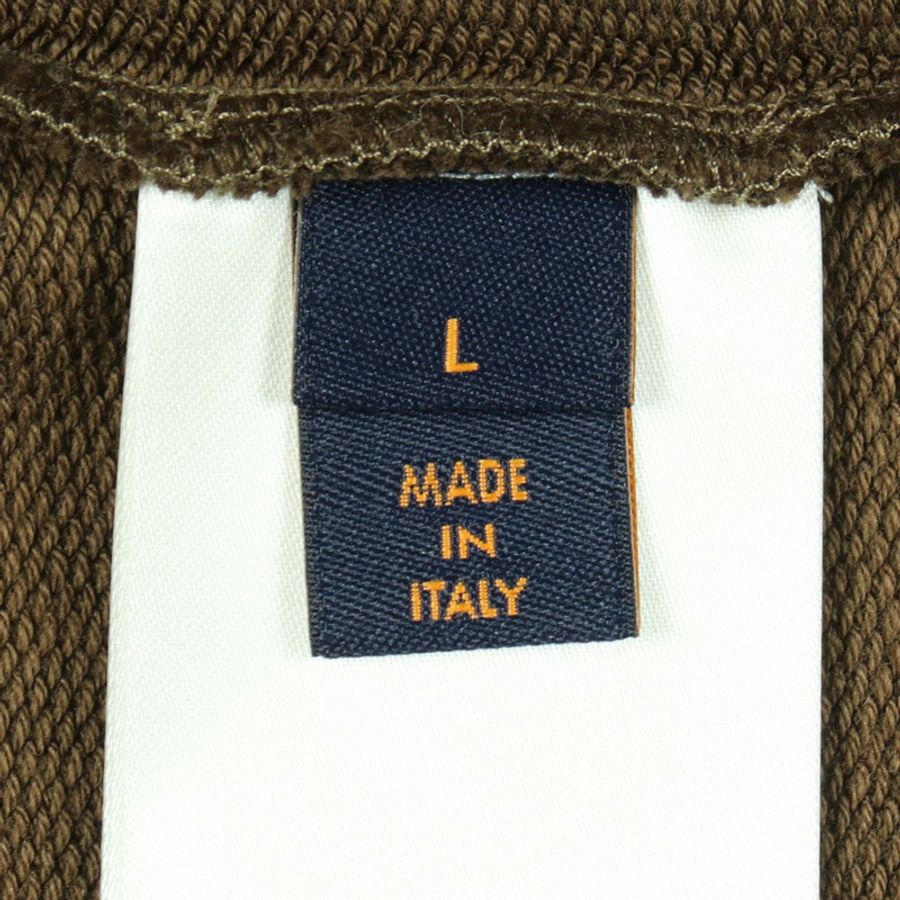 路易威登 (LOUIS VUITTON) 卡其色棉質印花衛衣,二手男款,L碼-4