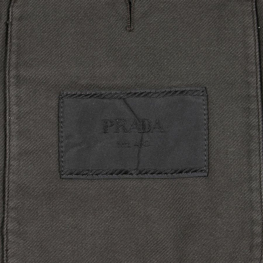 PRADA 其他款式 UC525D 棉質棕色男士二手外套-2