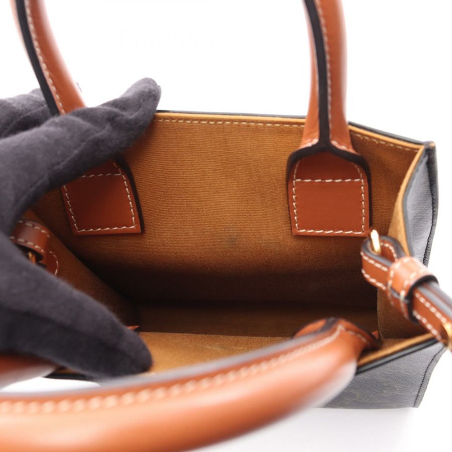 CELINE Mini Vertical Cabas Triomphe 單肩斜背包 194372 帆布-5