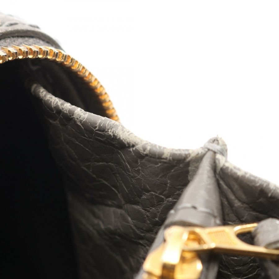 BALENCIAGA Blanket Square S 2WAY 單肩手提包 466541 皮革 灰色 二手 女士-5