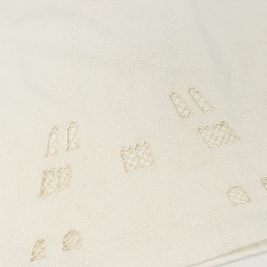 LOUIS VUITTON 巴黎聖母院新橋刺繡 T 卹棉白色 #S 二手男式-5