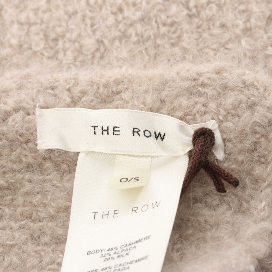 THE ROW 羊絨/羊駝毛圍巾 米色 二手 女士-1