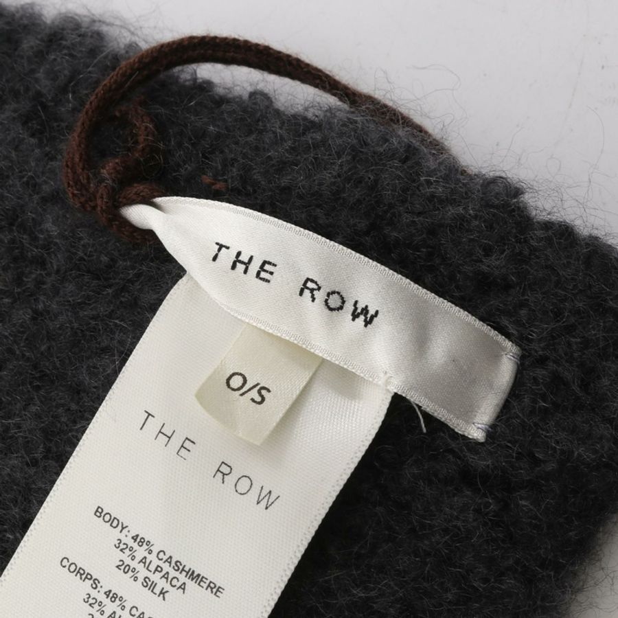 THE ROW Gres 羊絨/羊駝毛披肩圍巾 灰色 二手 女士-1
