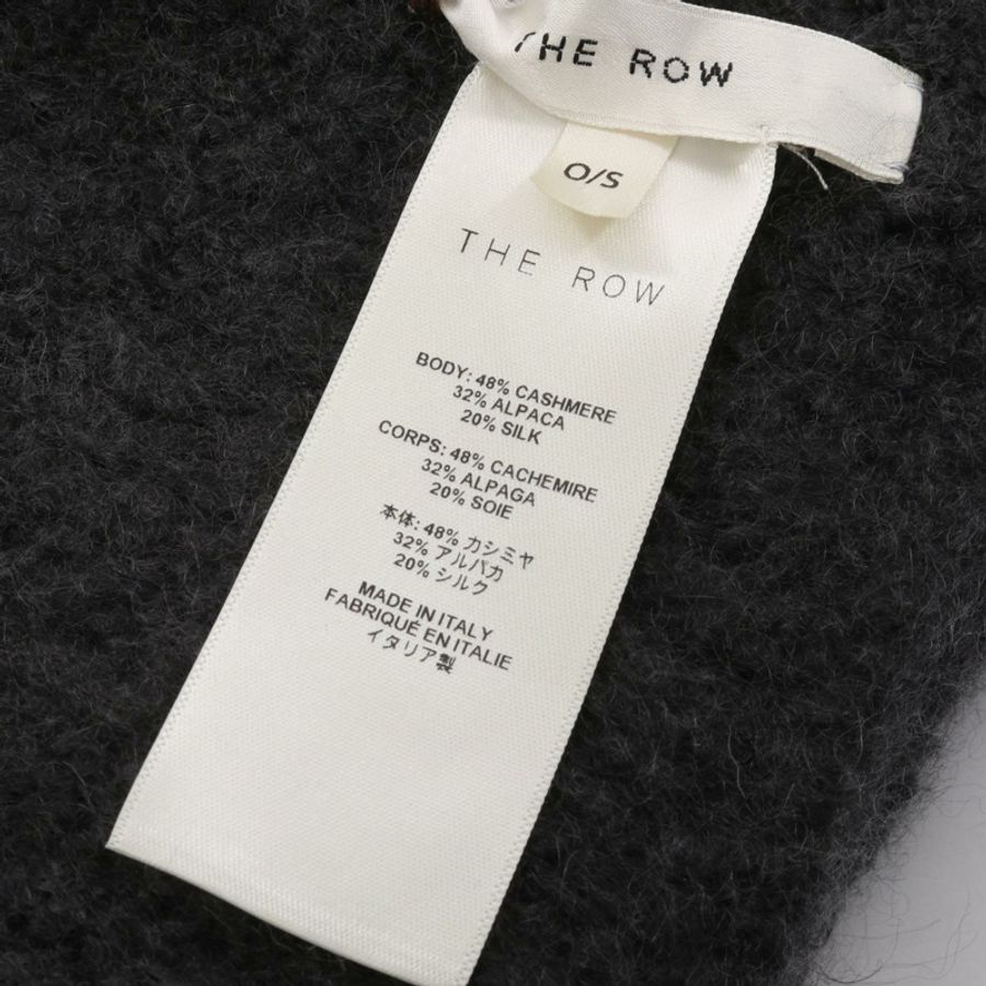 THE ROW Gres 羊絨/羊駝毛披肩圍巾 灰色 二手 女士-2