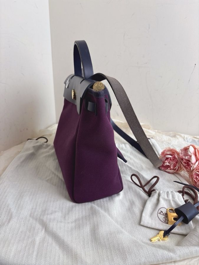 Hermes 愛馬仕herbag31D刻紫。-2