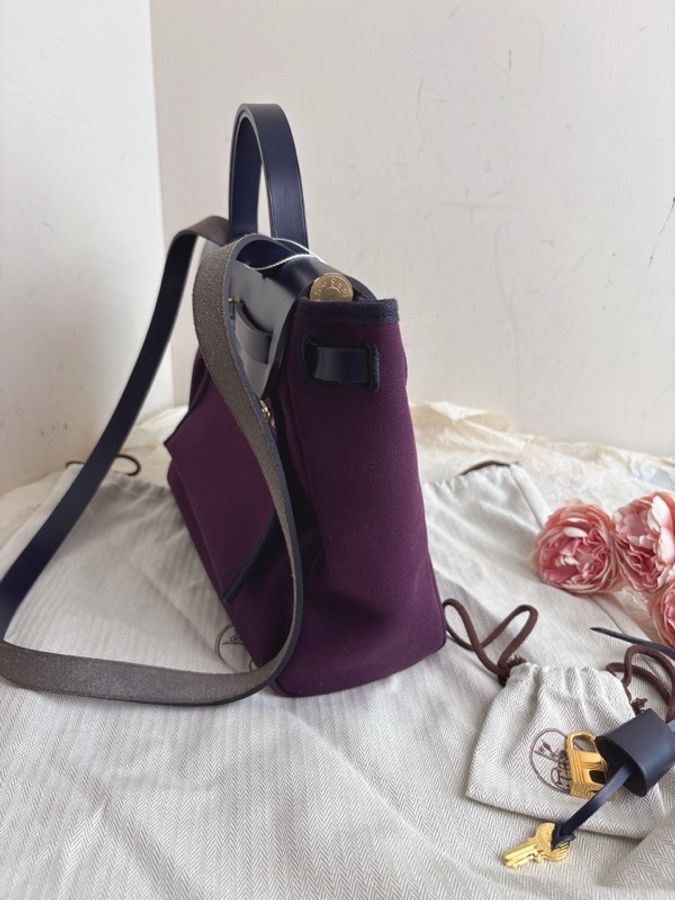 Hermes 愛馬仕herbag31D刻紫。-3