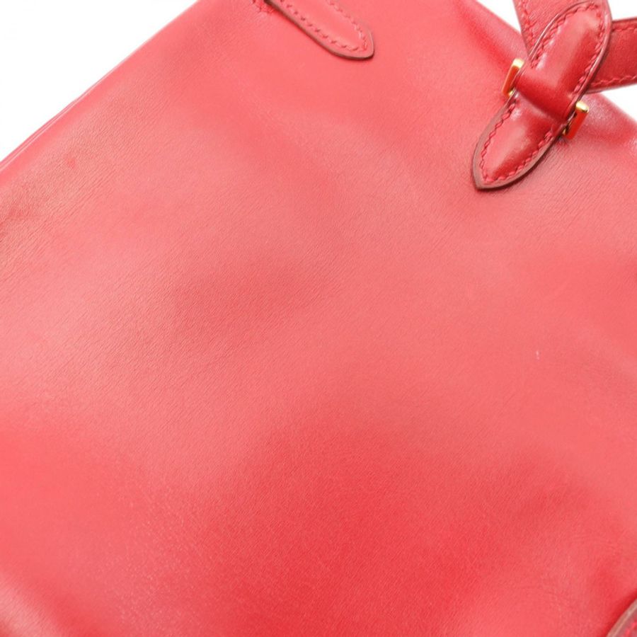 愛馬仕 Kelly a dos PM 雙肩包 C Box 小牛皮 Rouge vif 二手 GHW-7