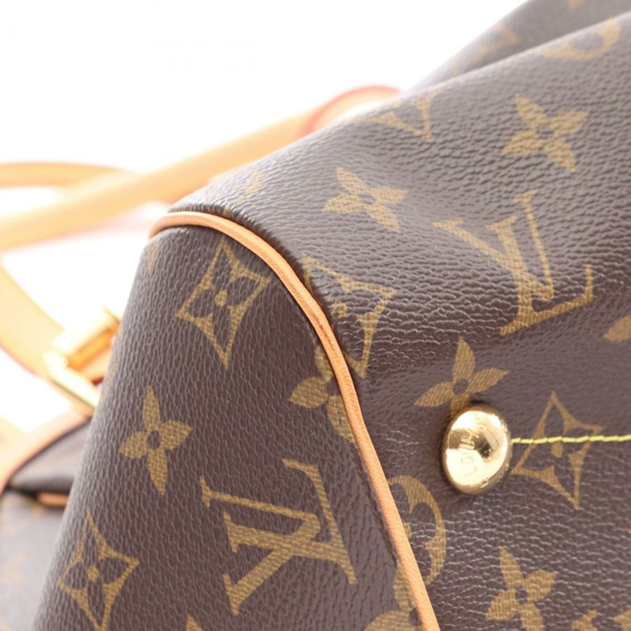 路易威登 Tivoli GM 單肩手提包 M40144 Monogram 皮革 棕色 二手-5
