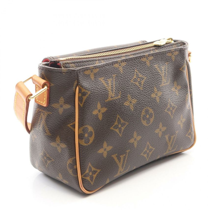 路易威登 Vivacite PM 單肩斜背包 M51165 Monogram 棕色皮革-1