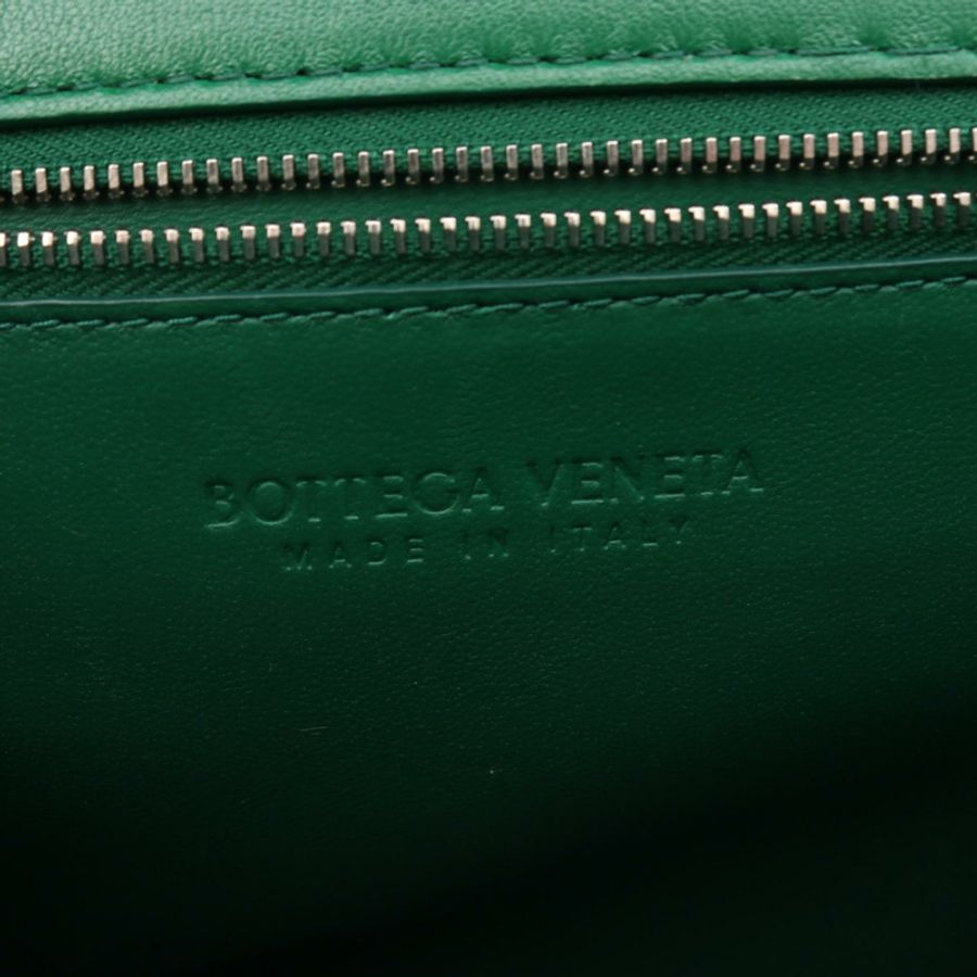 BOTTEGA VENETA 女士斜背包 652391 皮革 綠色 二手-3