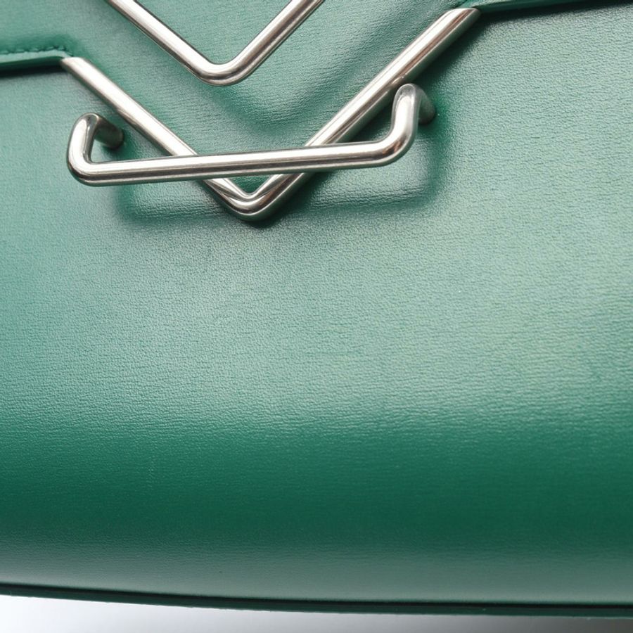 BOTTEGA VENETA 女士斜背包 652391 皮革 綠色 二手-8