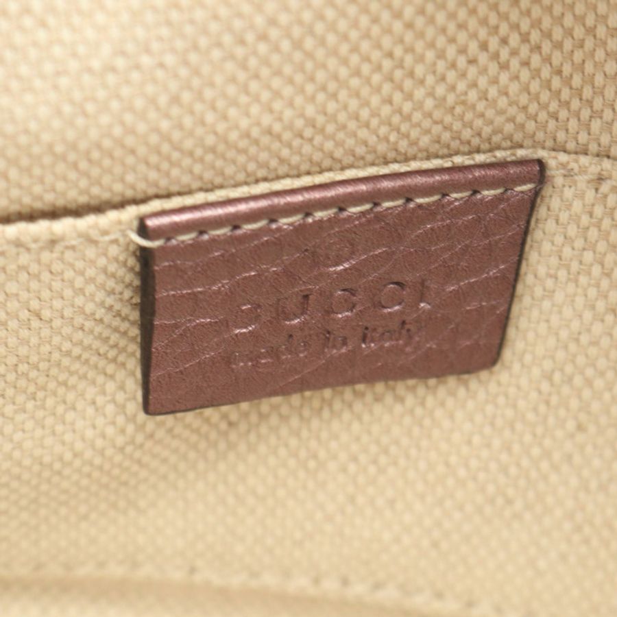 GUCCI Soho 流蘇金屬鏈單肩斜背包 353965 AH90G 紫色 二手-3