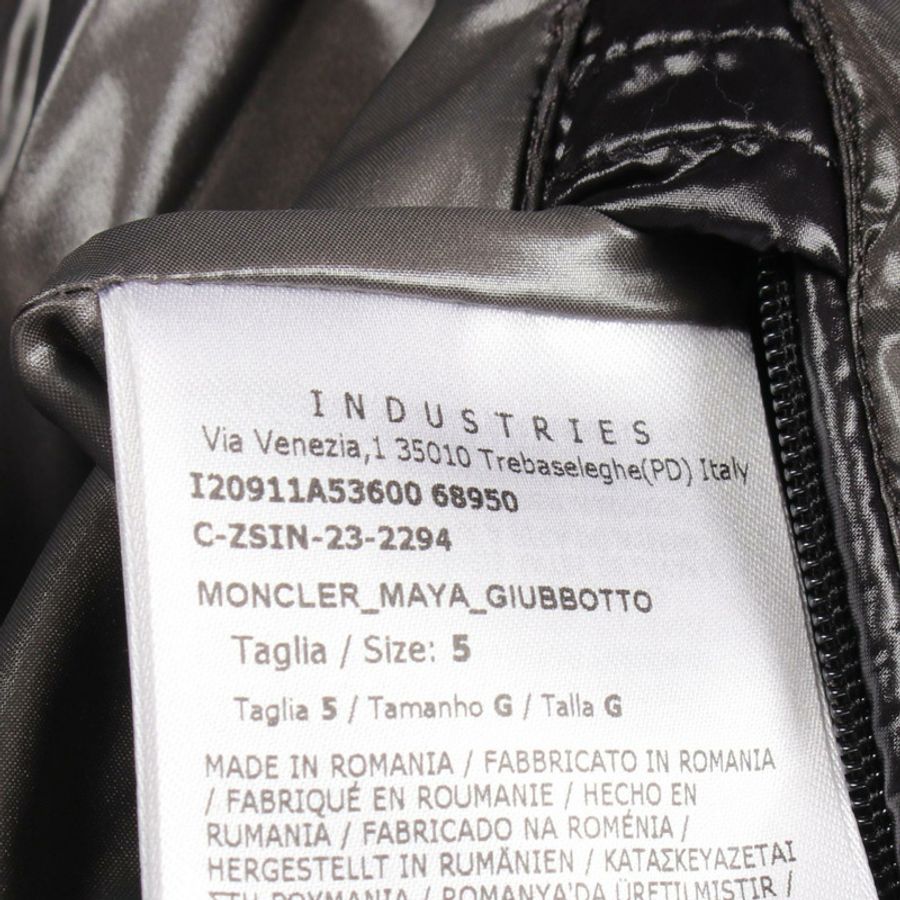 MONCLER MAYA 羽絨外套 I20911A53600 68950 尼龍 黑色 #5 二手 男款-4