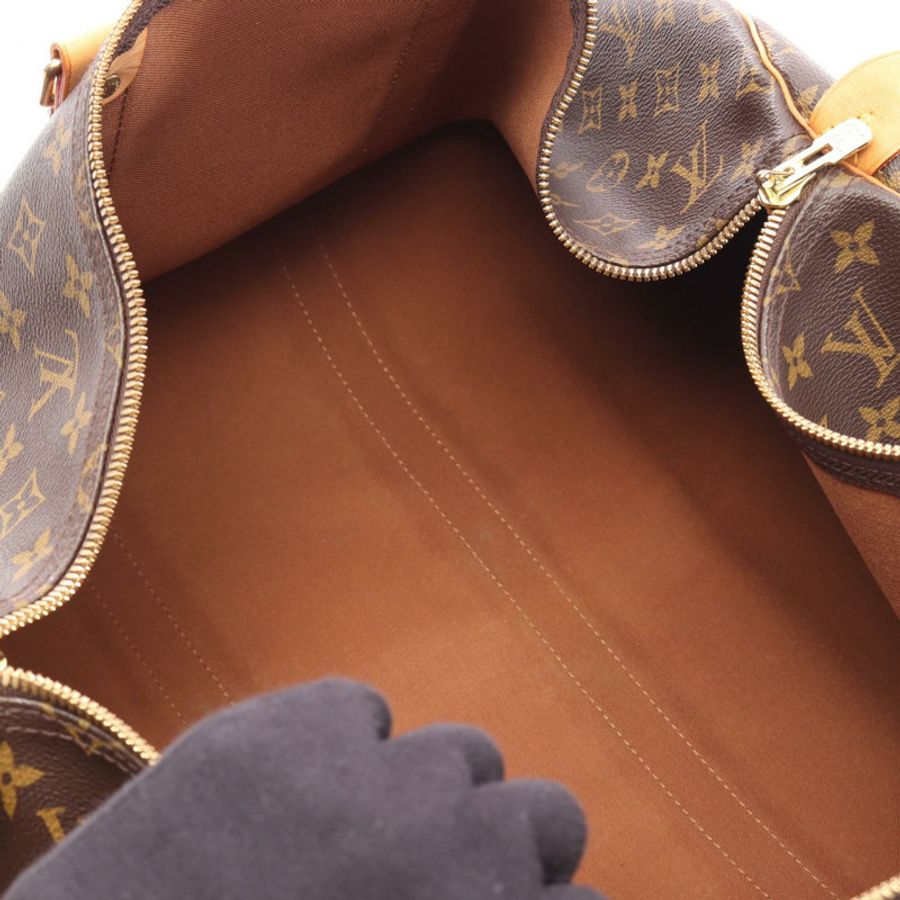 路易威登 Keepall 55 旅行手提包 M41424 Monogram 皮革 棕色 二手-2