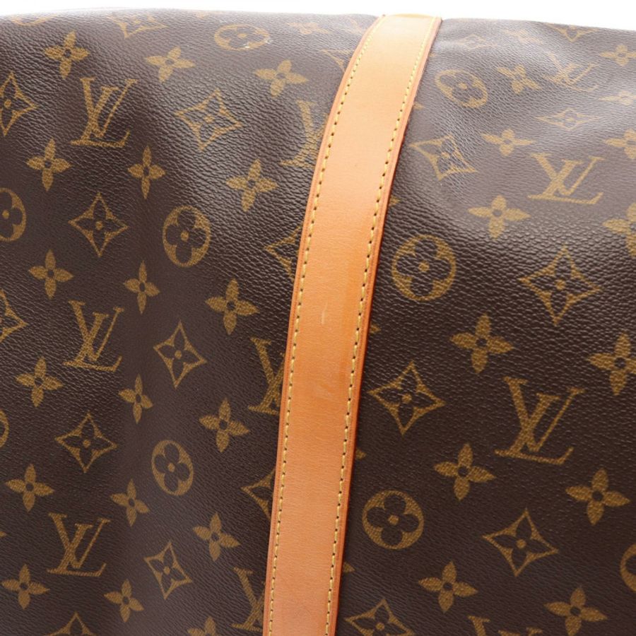 路易威登 Keepall 55 旅行手提包 M41424 Monogram 皮革 棕色 二手-6