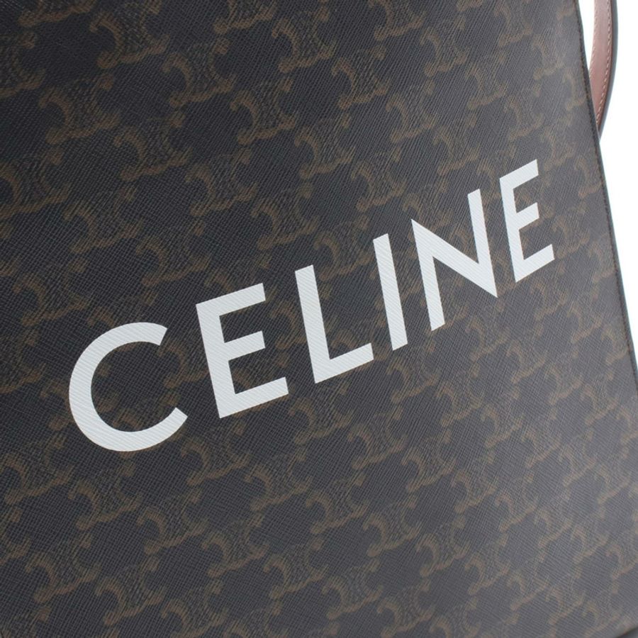 CELINE 小號筆電 Cabas Triomphe 肩背斜背包 191542 帆布-3