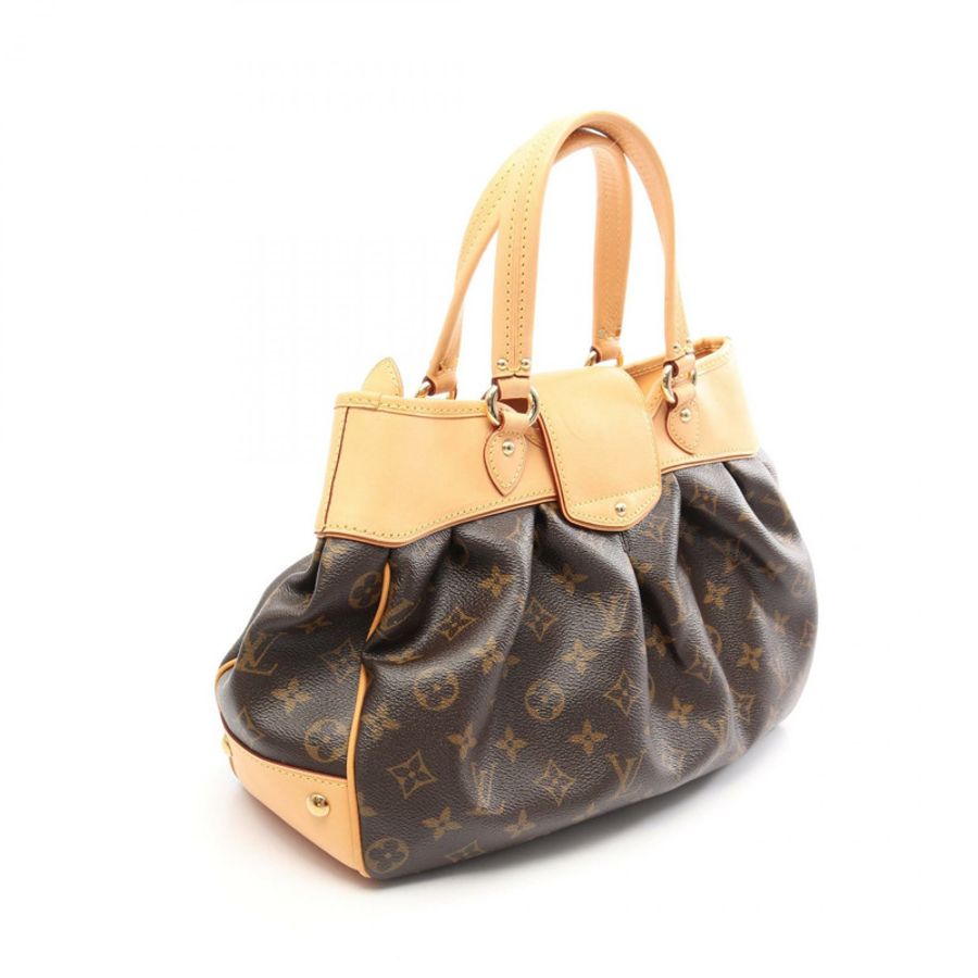 路易威登 Boesi PM Monogram 手提包 M45715 PVC塗層帆布皮革棕色二手女士-1