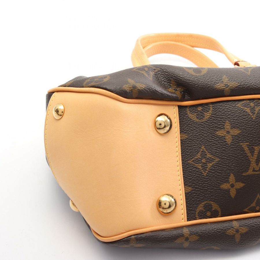 路易威登 Boesi PM Monogram 手提包 M45715 PVC塗層帆布皮革棕色二手女士-13