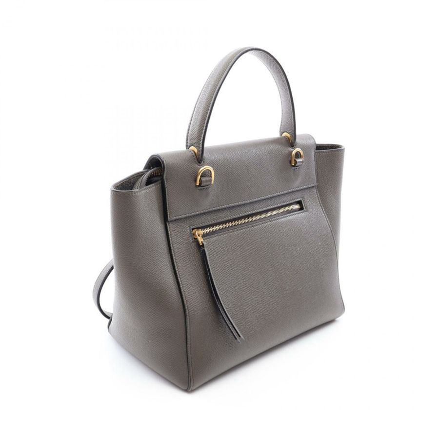 CELINE BELT BAG MICRO 兩用肩背包 189153 皮革 灰色 二手 女士-1