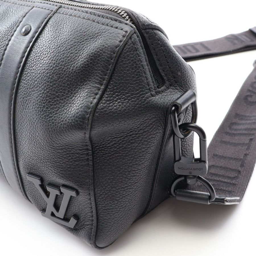 路易威登 City Keepall 單肩包 M59255 黑色皮革 二手 男士-8