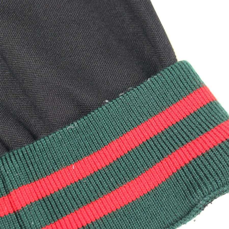 GUCCI Webline 技術運動衫,棉滌混紡布料,黑色,S 碼,二手男款。-10