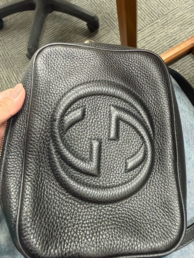 Gucci Disco soho 牛皮相機包 流蘇拉鍊 經典大 GG logo-2
