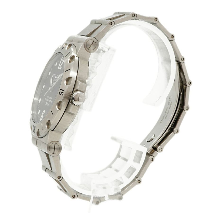 寶格麗 (Bvlgari) Diagono Scuba SD38S 黑色錶盤男士腕錶-1