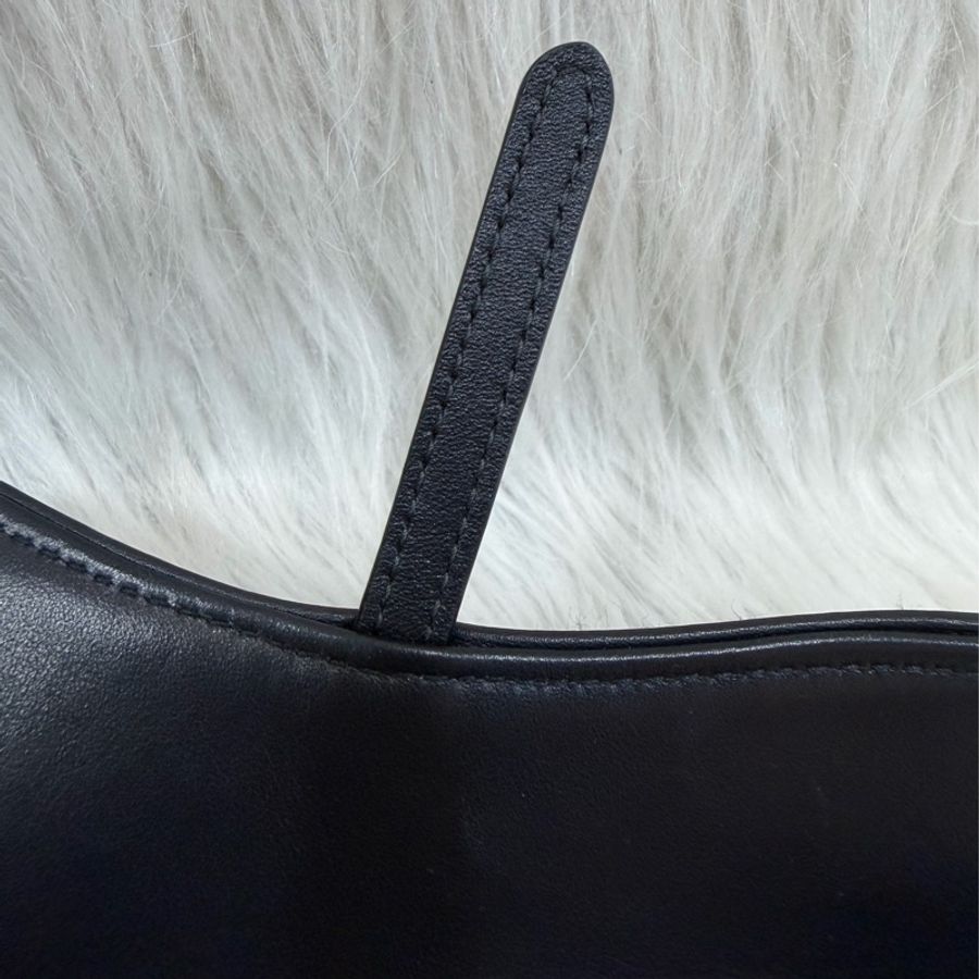 DIOR S5614 Saddle 藍緹花 金釦 woc 長夾-22