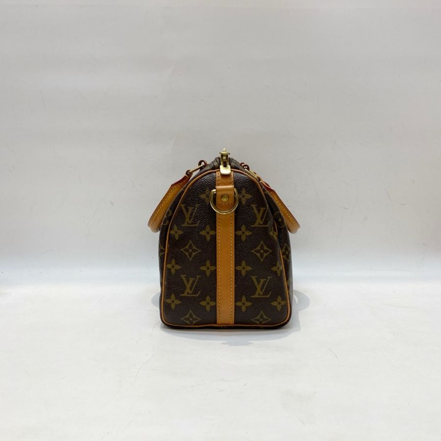 LV路易威登Speedy25老花肩带款斜挎包25*20*15-2