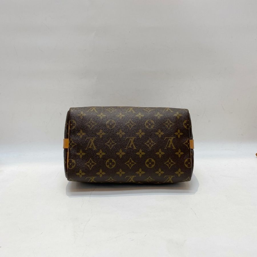LV路易威登Speedy25老花肩带款斜挎包25*20*15-8