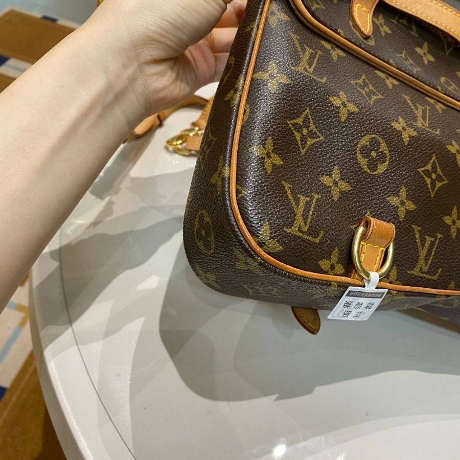 LV路易威登Pochette Marell老花变形金刚大号手提双肩包30*20*6-15