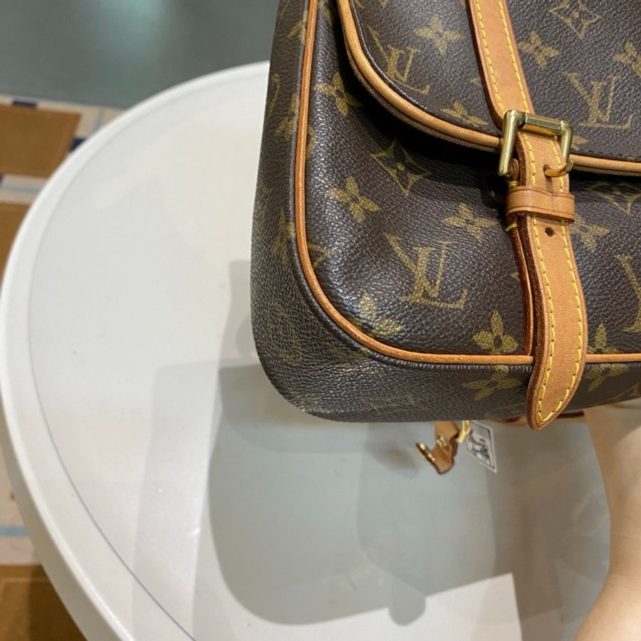 LV路易威登Pochette Marell老花变形金刚大号手提双肩包30*20*6-16