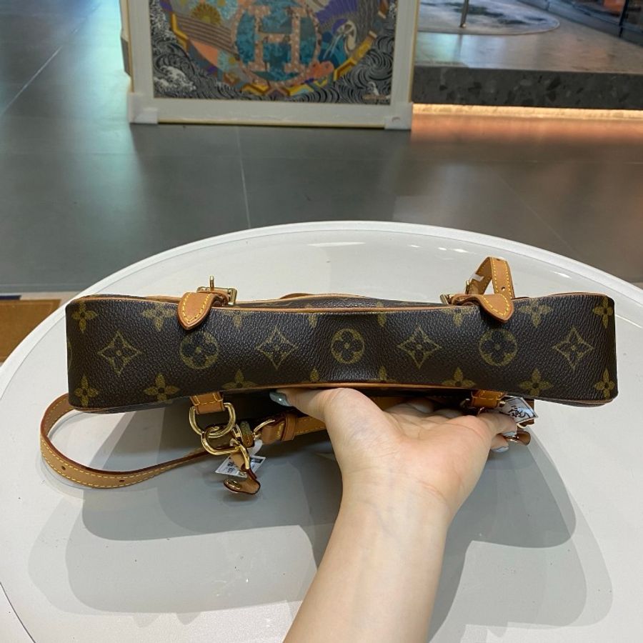 LV路易威登Pochette Marell老花变形金刚大号手提双肩包30*20*6-20