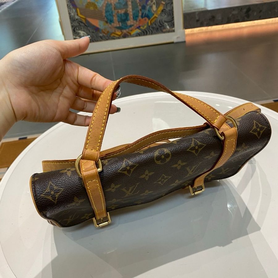 LV路易威登Pochette Marell老花变形金刚大号手提双肩包30*20*6-22
