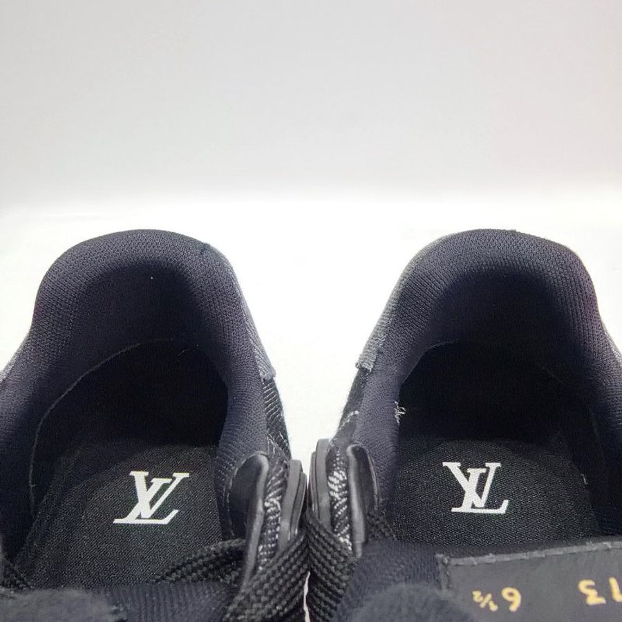 LV Trainer黑灰牛仔運動鞋-5