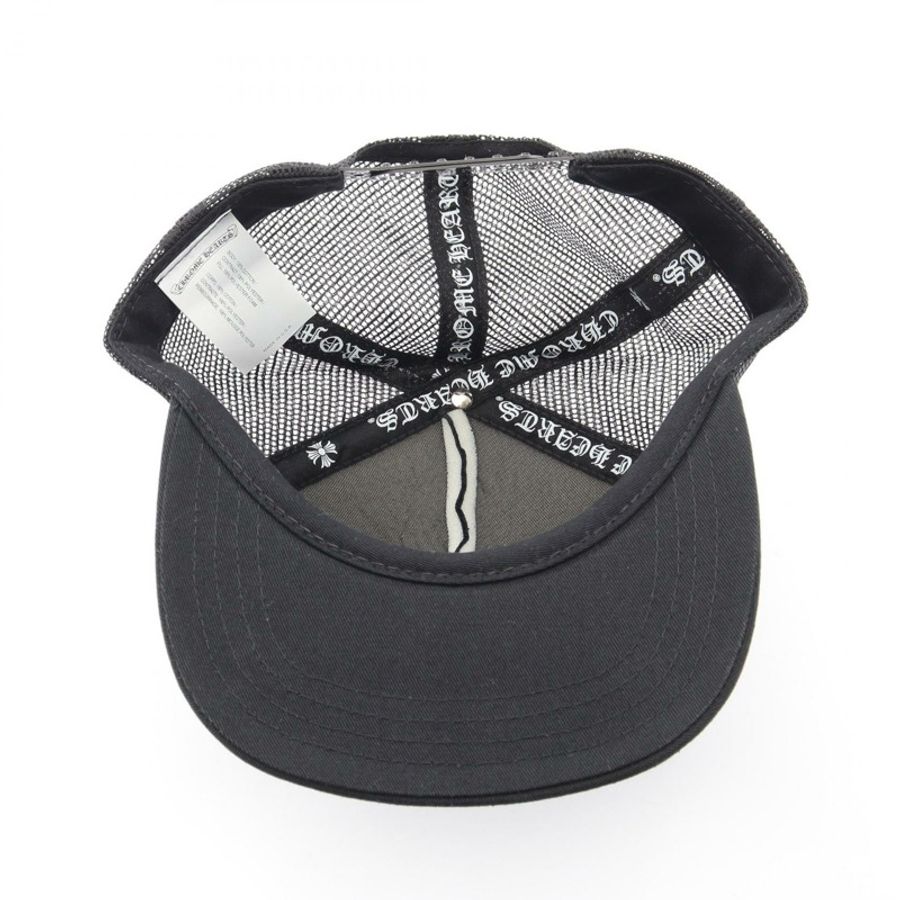 CHROME HEARTS Tracker Cap CH Plus Las Vegas 網眼帽 棉/聚酯纖維 黑色 二手 男款-2