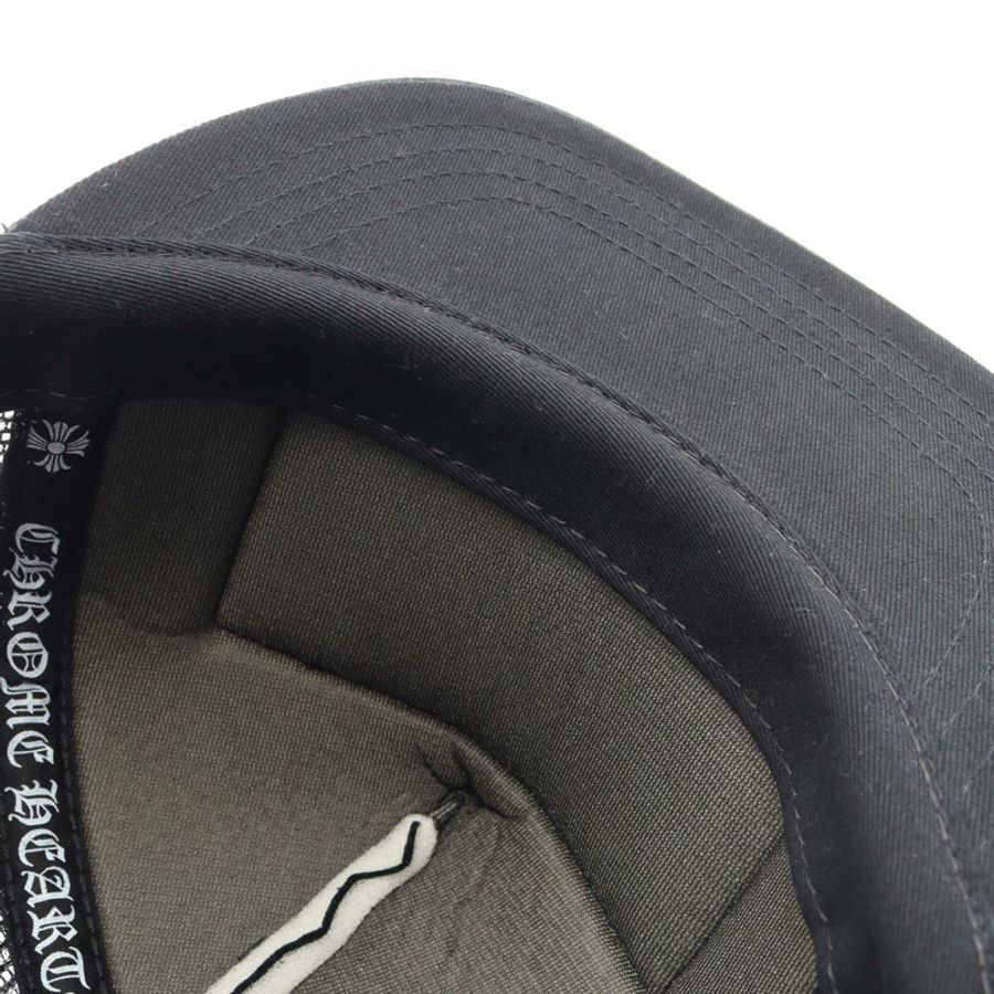 CHROME HEARTS Tracker Cap CH Plus Las Vegas 網眼帽 棉/聚酯纖維 黑色 二手 男款-5