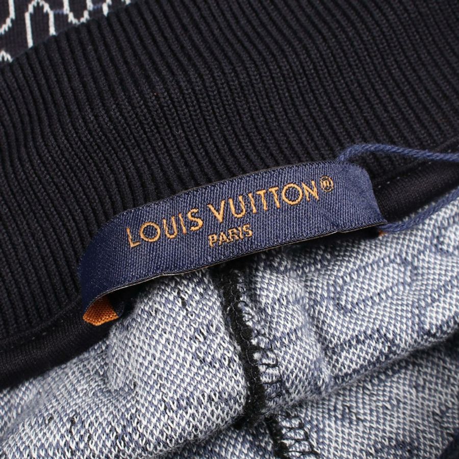 路易威登 Damier 半褲 RM242M NGG HRY71W 棉質海軍藍白色 #XS LV-2