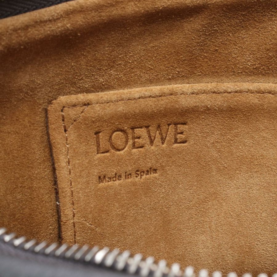 LOEWE Missy 小號 2WAY 手提包 327.12.KS28 皮革 灰色 二手 女士-3
