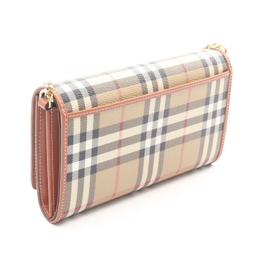 BURBERRY Nova 格紋單肩包 8109798 PVC塗層帆布皮革 米色 多色 新款 女士-1