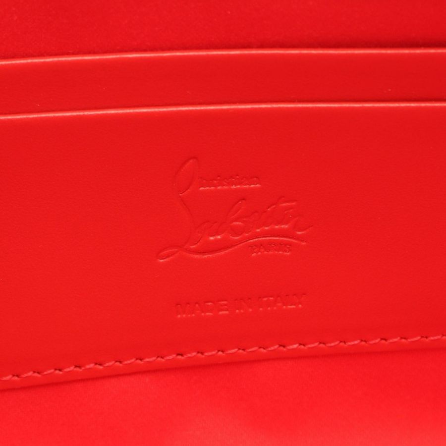 Christian Louboutin LOUBILA 單肩包 3245066CM4H 皮革 黑色 紅色 全新 女士-3