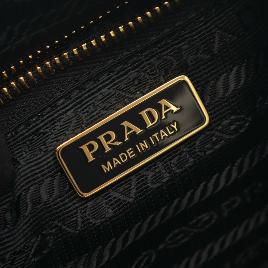 PRADA 2005 復刻版 Re-Nylon 迷你手提包 1N204XR064F0632 尼龍 Saffiano 皮革 黑色 全新 女士-3
